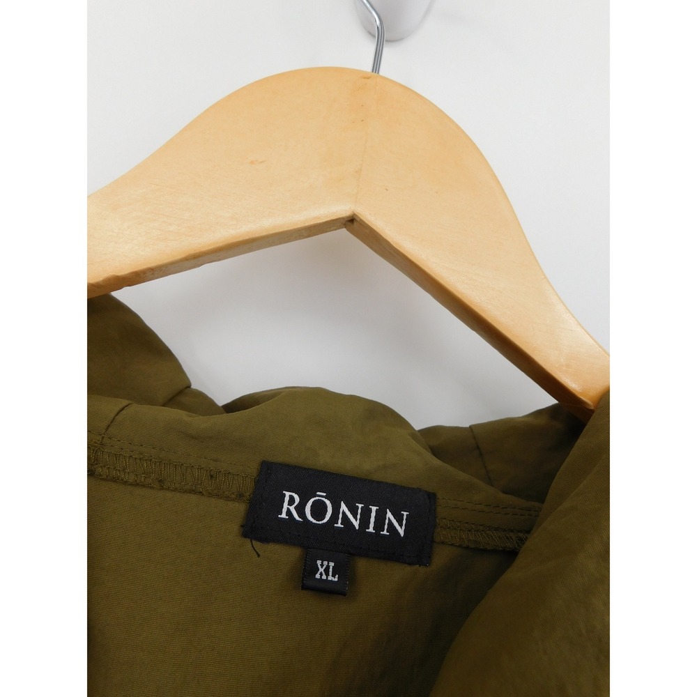 RONIN Mens Division Anorak Jacket‎ XL Olive Green Black Pullover Drawstring - Picture 3 of 4